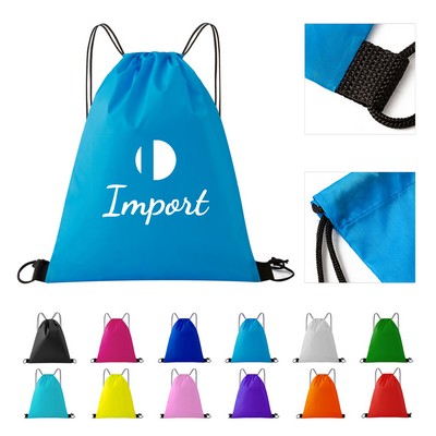 Large Sport Polyester Drawstring Backpack 16.5"x13.4"